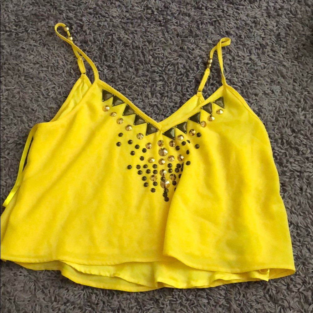 yellow tank from bebe- size M